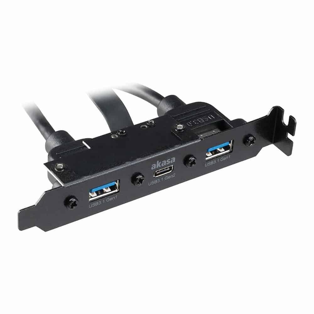 Akasa USB 3.1 Gen2 Internal to External PCI Bracket